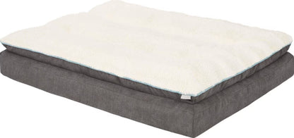 Bundle: Starter Kit - Frisco Plush Orthopedic Pillowtop Dog Bed w/Removable Cover, Gray, + Other Items