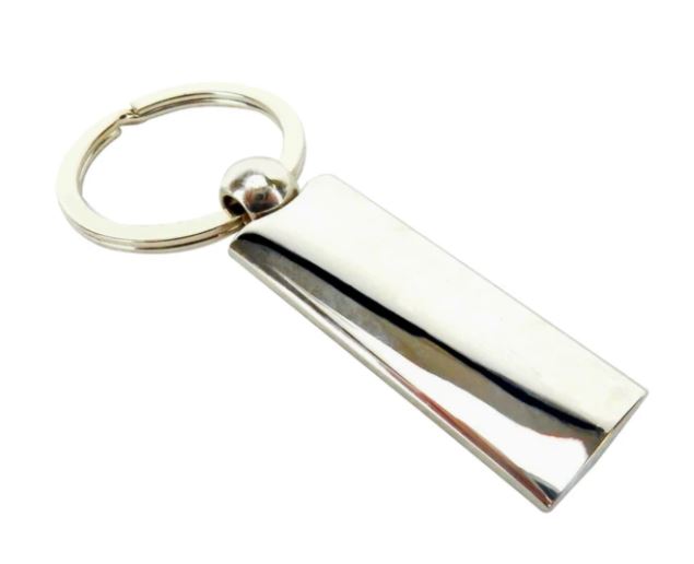 2-Tone Metal Fob & Key Ring (Minimum Order Quantity: 72)