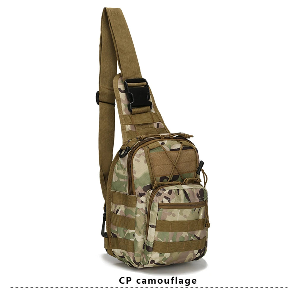 Men's Tactical Chest Bag Hiking Trekking Sports Climbing Backpack Camping Hunting Daypack Fishing Outdoor Military Shoulder Bags