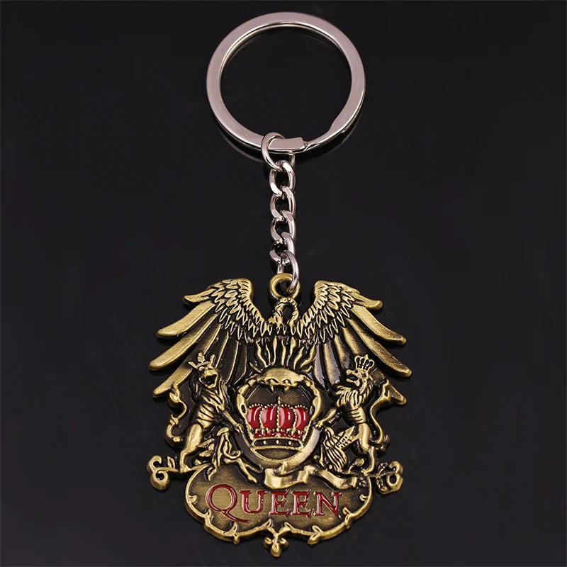 Terror Game Metro:Exodus Series Badge Keychain Vintage Oval Skull Tag Key Chain Fashion Jewelry Gifts For Game Lovers