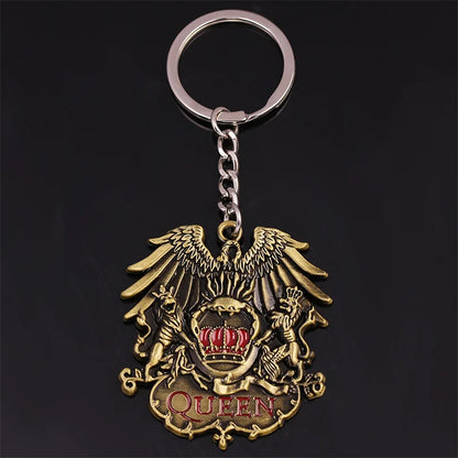 Terror Game Metro:Exodus Series Badge Keychain Vintage Oval Skull Tag Key Chain Fashion Jewelry Gifts For Game Lovers