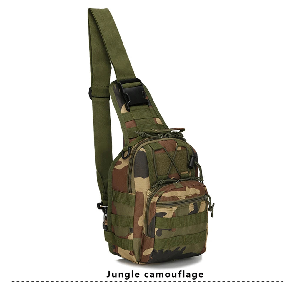 Men's Tactical Chest Bag Hiking Trekking Sports Climbing Backpack Camping Hunting Daypack Fishing Outdoor Military Shoulder Bags