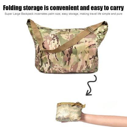 Lightweight Climbing Messenger Bag Camo Tactical Outdoor Camping Hiking Raincover Large Capacity Backpack Tote Pouch Storage Bag