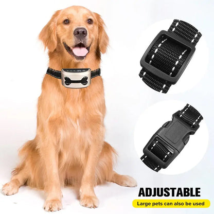 Smart Dog Anti Bark Collar Ultrasonic Waterproof Auto Anti Humane Bark Collar Stop Dog Barking Rechargeable Shock/Safe Gps track