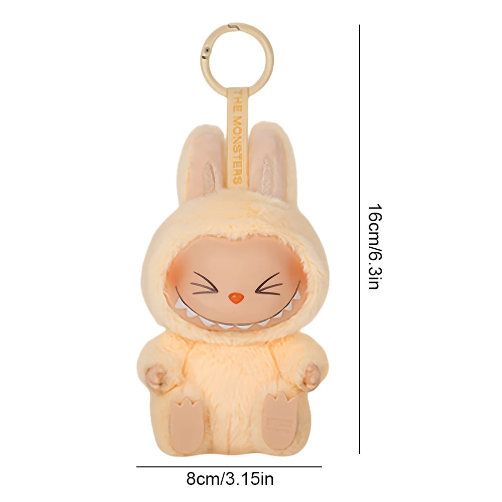 In Stock Hot Anime Figure Labubu Have A Seat Series PVC Pendant Doll Model Toy Kawaii Monster Replica Keychain Toy Birthday Gift