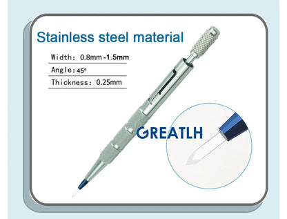 Sapphire Blade Extraction Planting Hair Implant Pen Hair Transplant Implanter Pen Stainless Steel Handle