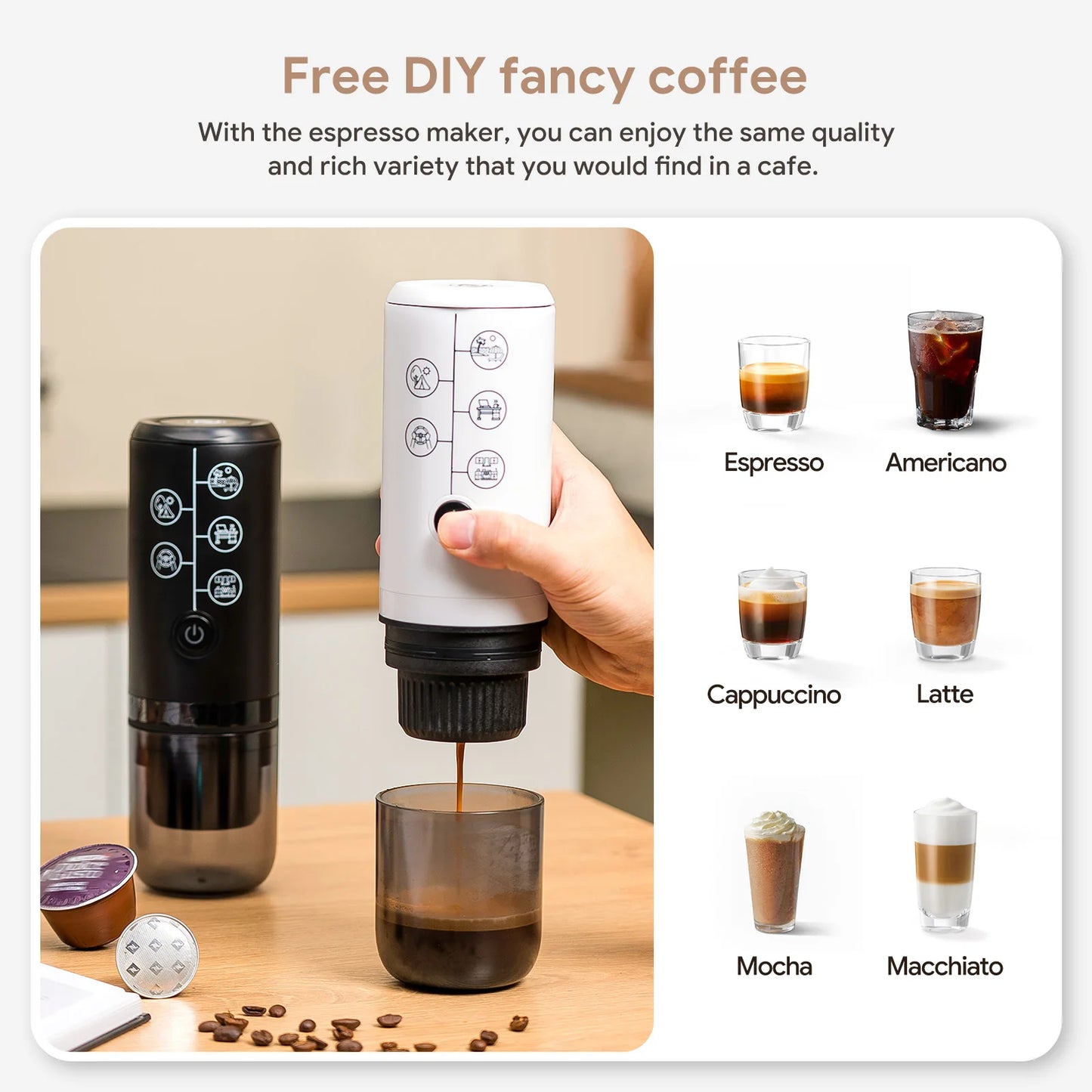 Cafilas 3 in 1 Portable Coffee Machine