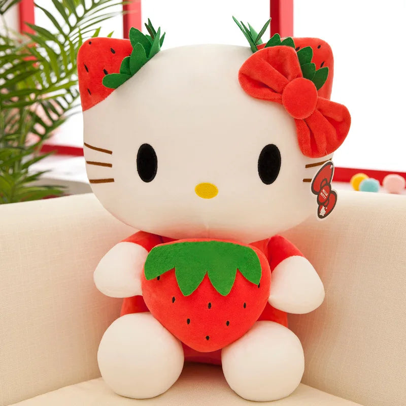 22-45cm Kawaii Hello Kitty Plush Toys Anime Kawaii Pillow Doll Stuffed Animal Children Plushies Decoration Peluche Birthday Gift