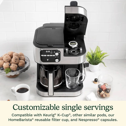 Coffeemaker, Coffee Center Barista Bar 4-In-1 Coffee Machine