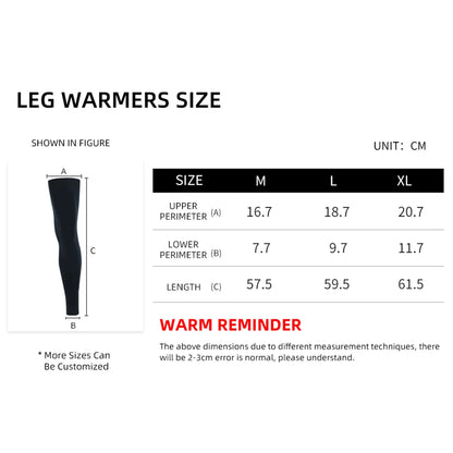 Cycling Leg Warmer Thermal Fleece Winter Cycling Knee Warmer  Warm Half Leggings Men Women MTB Road Bike Leg Cover Warmers