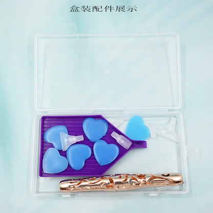 Diamond Painting Tool, Hollow Pattern, Fast Dot Diamond Pen, Multifunctional Head Set, Aluminum Alloy