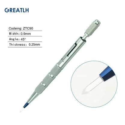 Sapphire Blade Extraction Planting Hair Implant Pen Hair Transplant Implanter Pen Stainless Steel Handle