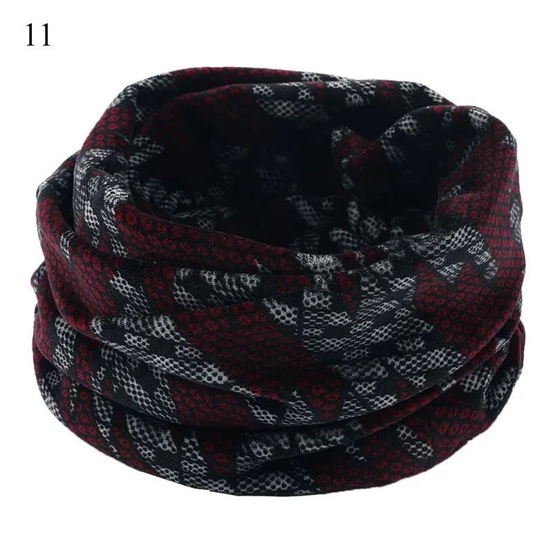 Winter Warm Soft Fleece Scarf Plush Neck Warmer For Women Men Print Floral Snood Scarves Unisex Tippet Neckerchief Shawl Wrap