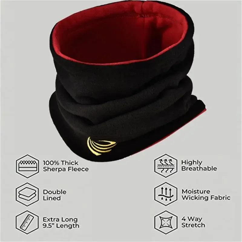 Fashion Winter Camping Warm Fleece Neck Gaiter Ski Tube Scarf Snowboard Face For Men & Women Outdoor Cycling Cold-proof Collar