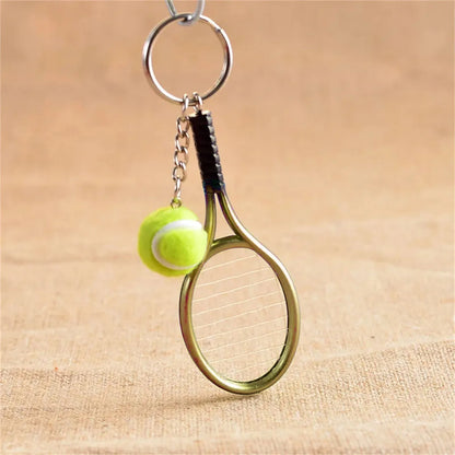 Delicate Key Chain Handmade Tennis Keychain Pendant Sports Tennis Keyring New Craft Tennis Keychain Fast Shipping Llaveros