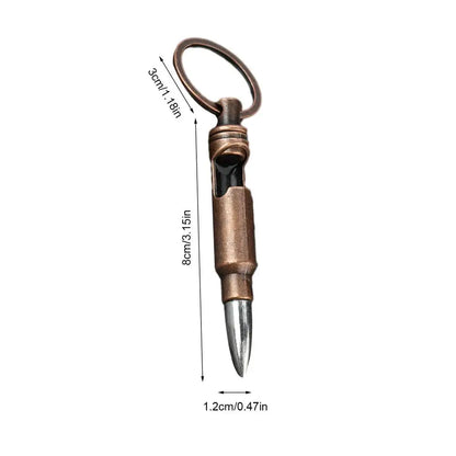 Bottle Opener Pendant Bullet Shape Metal Button Bottle Opener Smooth Appearance Keychain Decoration For Camping Outdoor Picnic