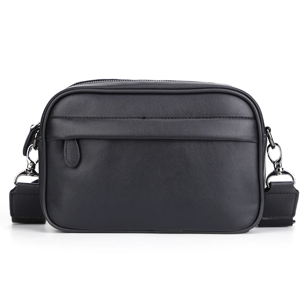 Business Shoulder Bag for Men PU Leather Messenger Bag Male Casual Sling Belt Crossbody Bags Man Design Handbag Purse Men's Bag