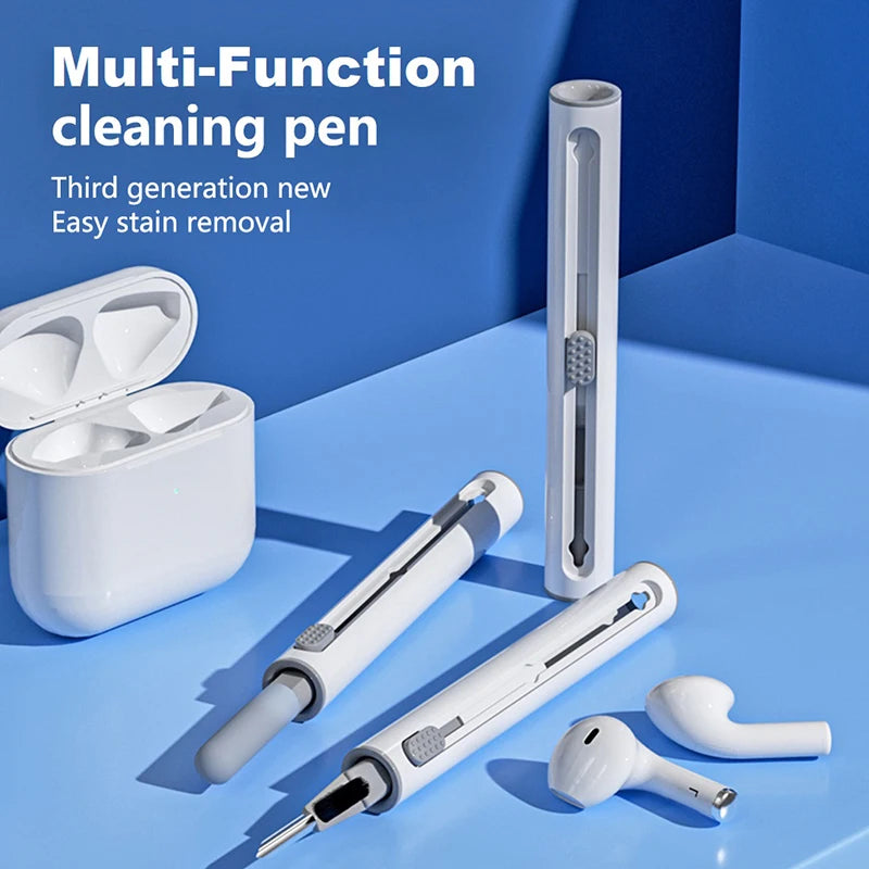 3 In 1 Earbuds Cleaner Kit Bluetooth Earphones Cleaning Pen Airpods Pro Case Cleaning Brush Tools For iPhone Xiaomi Huawei Clean