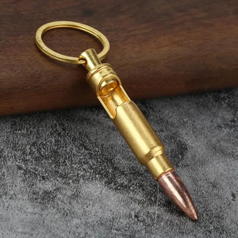 Bottle Opener Pendant Bullet Shape Metal Button Bottle Opener Smooth Appearance Keychain Decoration For Camping Outdoor Picnic