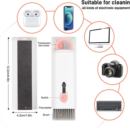 7-in-1 Computer Keyboard Cleaning Kit For Airpods Pro Pro2 1 2 3 Cleaner Tools Bluetooth Earphones Clean Brush Pen Keycap Puller