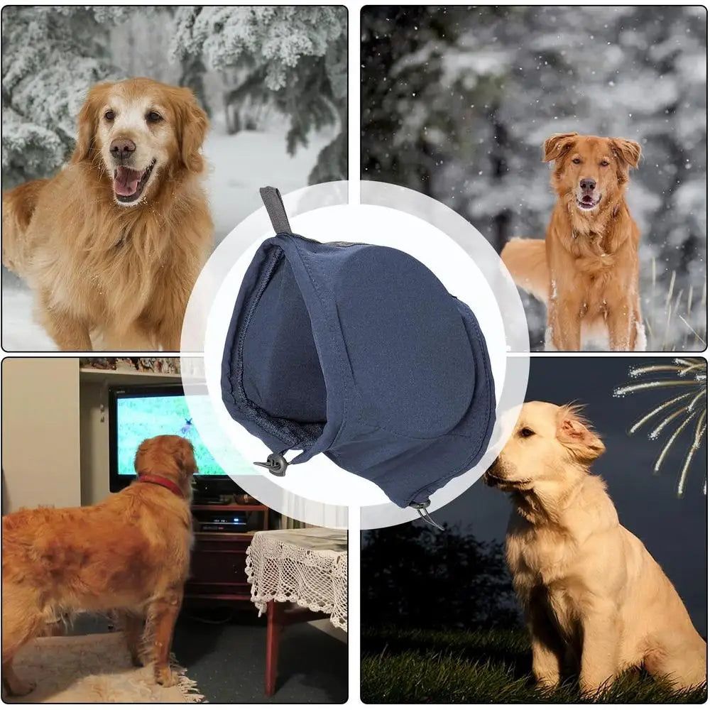 2024 Noise Reduction Dog Calming Earmuff Anti-noise Multifunction Dogs Supplies Durable Hearing Protection Dog Hoodie