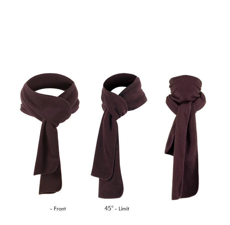 Autumn Winter Scarves for Men Women Outdoor Polar Fleece Couples Multi-functional Long Scarf Warm Neck Warmer Cycling Face Towel