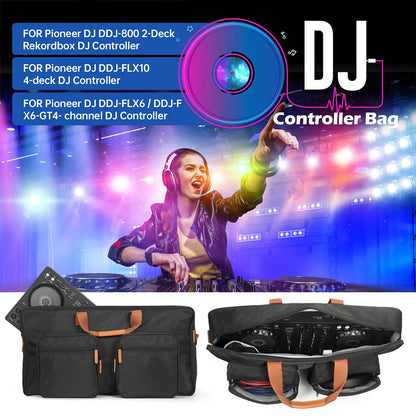 Portable DJ Controller Padded Storage Bags Dustproof Turntables Protective Case for Pioneer DDJ-400 DDJ-800 DDJ-200 DDJ-FLX4