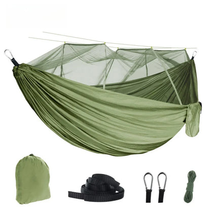 Portable Mosquito Net Automatic Quick Opening Anti-mosquito Hammock Camping Swing Hammock For Outdoor Travel Sleep Equipment