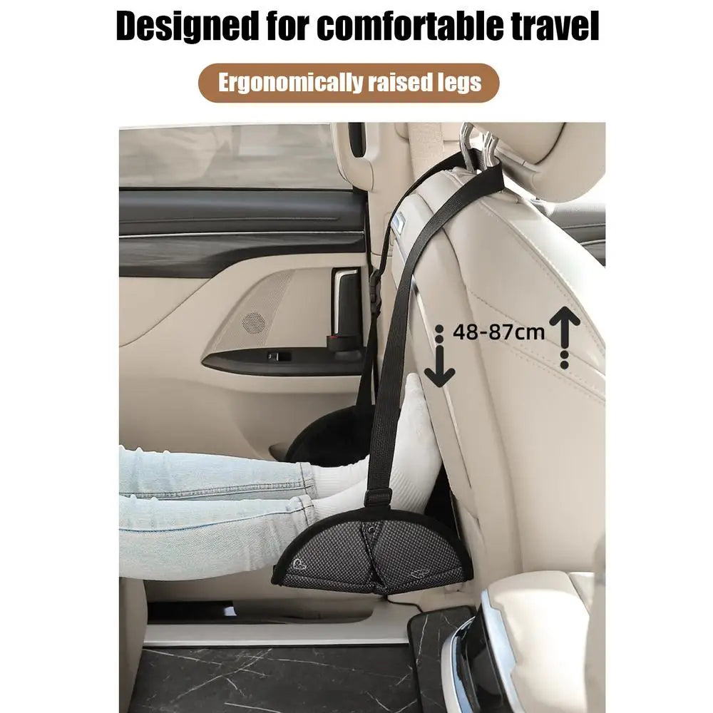 Foot Hammock Carseat Adjustable Rear Seat Footrest Cute Airplane Foot Rest Adjustable Car Travel Footrest Hammock Toddler Foot