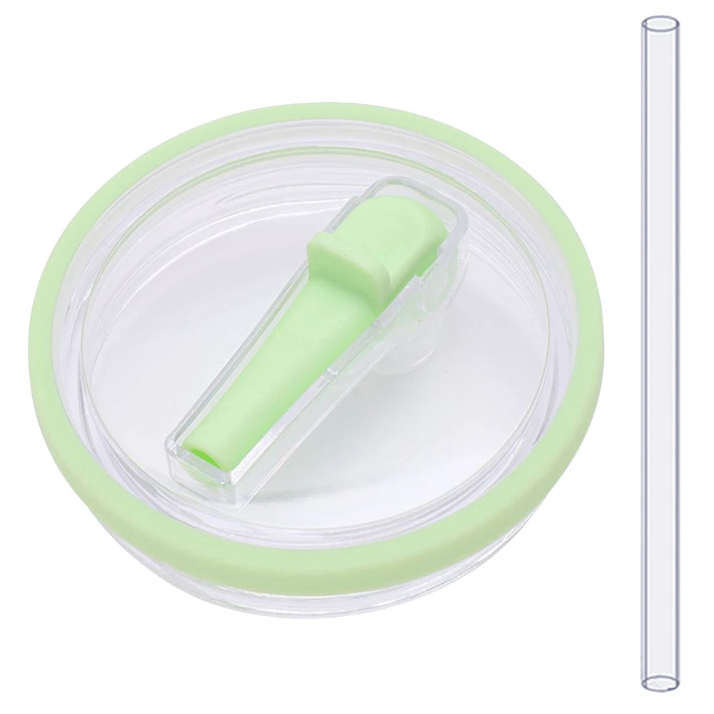 1 Set 40Oz Tumbler Flip Straw Lid Replacement Fit For Stanley Quencher Spill Proof Splash Resistant Tumbler Lids Straw Cap Cover