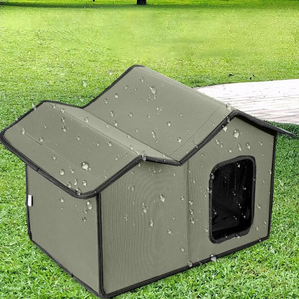 Cat House Waterproof Outdoor Winter Warm Pet Cat Cave Sleeping Beds Tent Home Foldable and Washable for Small Dog Puppy Supplies