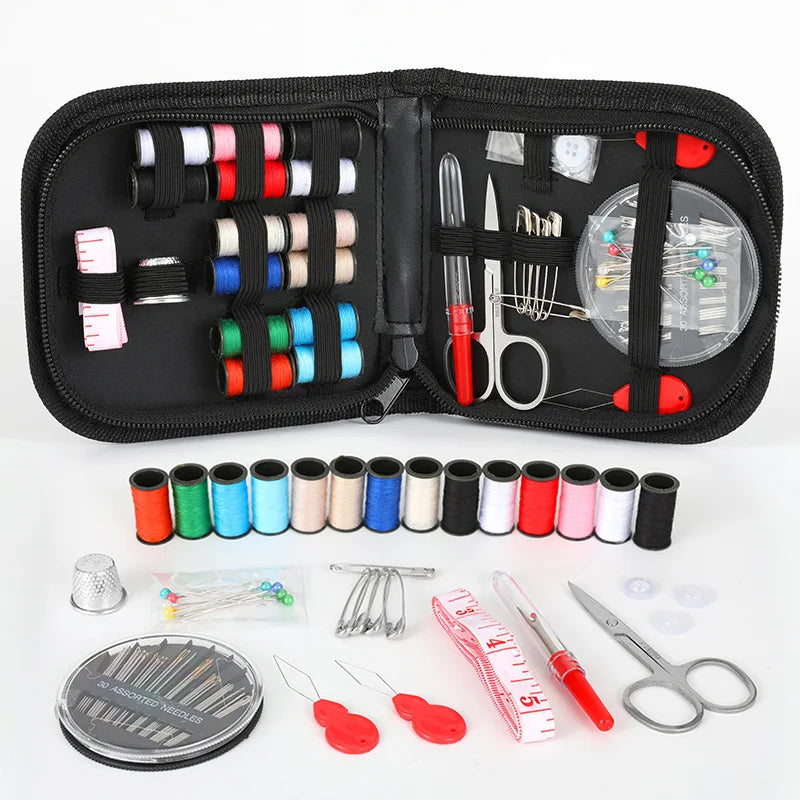 Handicraft DIY Sewing Kit Home Travel Set Sewing Tool Box Travel Lady Scissors Women G149