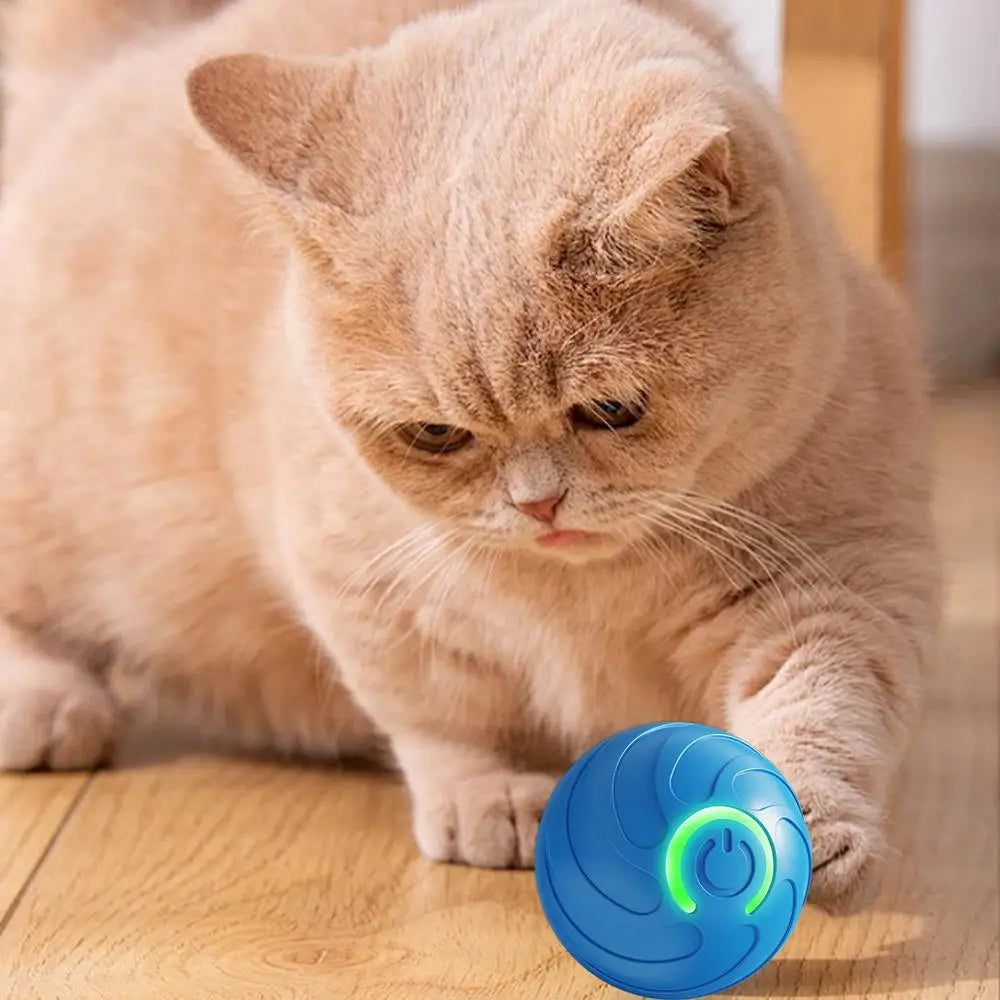 Smart Interactive Dog Toy Pet Puppy Rechargeable Moving Ball Automatic Rolling Ball Toys With LED Light Suitable For Cats Dogs