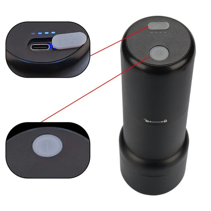 Aluminum alloy Portable Travel Manual Coffee Grinder Handheld Wireless USB Automatic Electric Coffee Grinder Mill