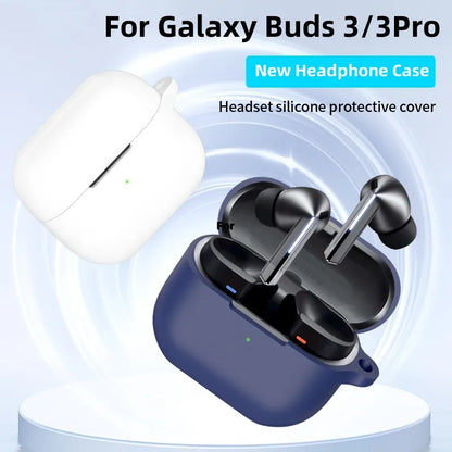 For Samsung Galaxy Buds 3 /3 Pro Soft Silicone Case with Cleaner Kit Protective Case For Galaxy Buds 3 Accessories with Keychain