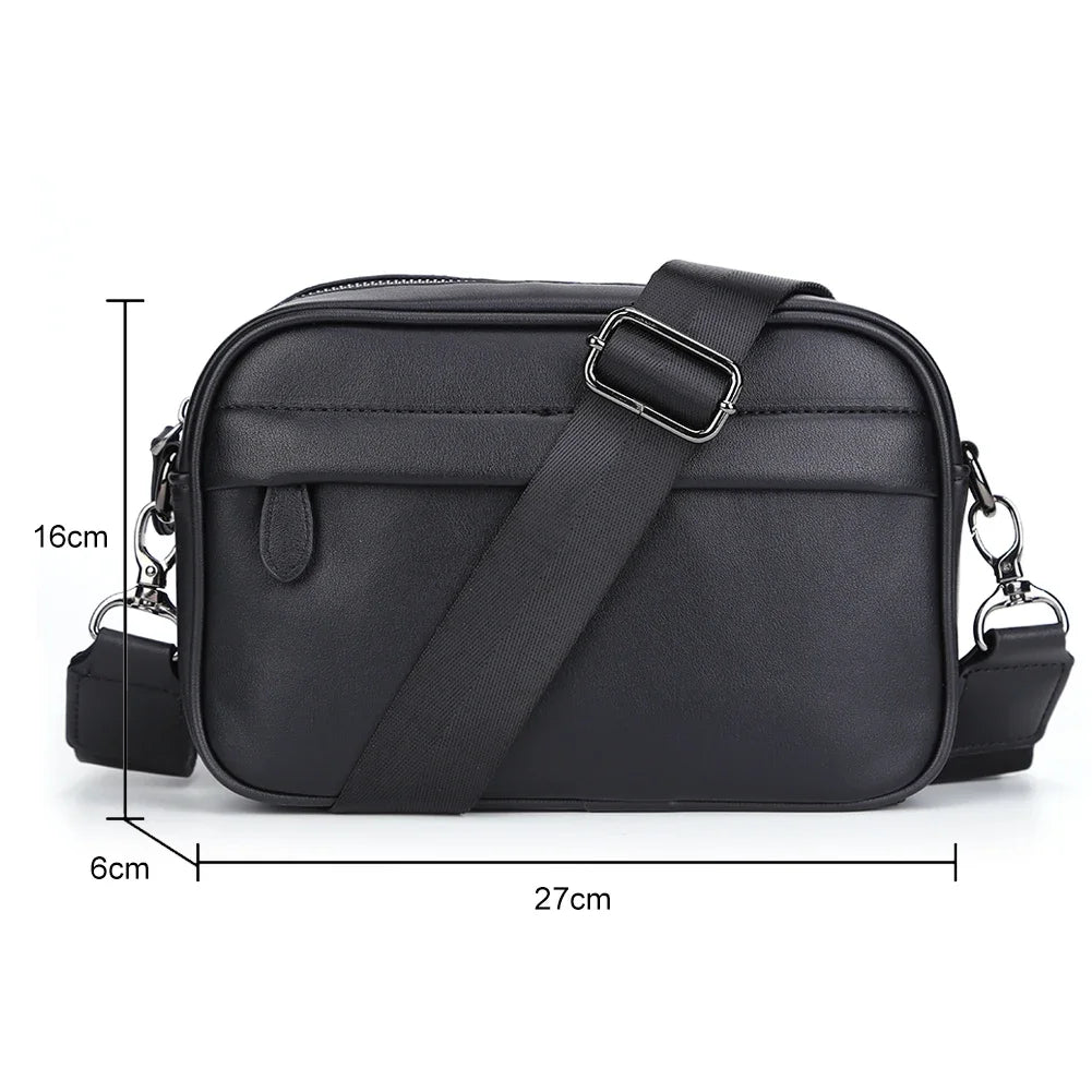 Business Shoulder Bag for Men PU Leather Messenger Bag Male Casual Sling Belt Crossbody Bags Man Design Handbag Purse Men's Bag