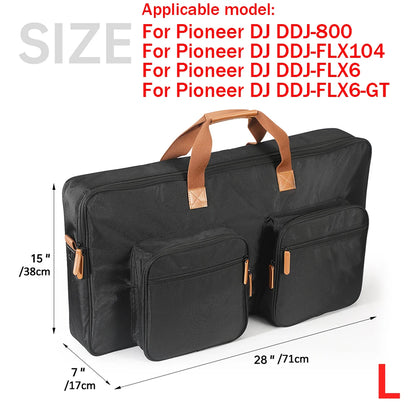 Portable DJ Controller Padded Storage Bags Dustproof Turntables Protective Case for Pioneer DDJ-400 DDJ-800 DDJ-200 DDJ-FLX4