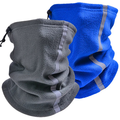 Fleece Neck Gaiter Visibility Reflective Safety Neck Warmer Balaclava Bandana Winter Warm Scarf for Women Men