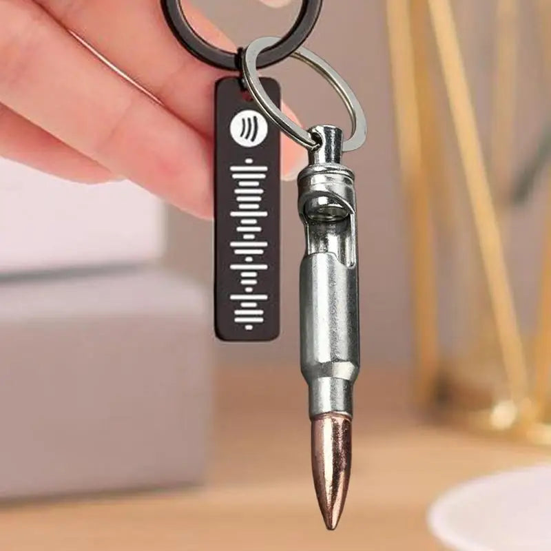 Bottle Opener Pendant Bullet Shape Metal Button Bottle Opener Smooth Appearance Keychain Decoration For Camping Outdoor Picnic