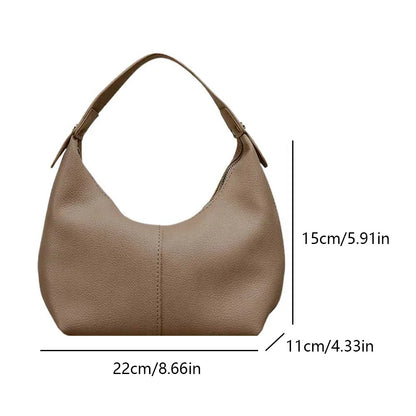 Luxury Handbags for Women 2024 Fashion Small Causal Tote Handbag Female Retro Vegan PU Leather Hobo Clutch Purses Shoulder Bag