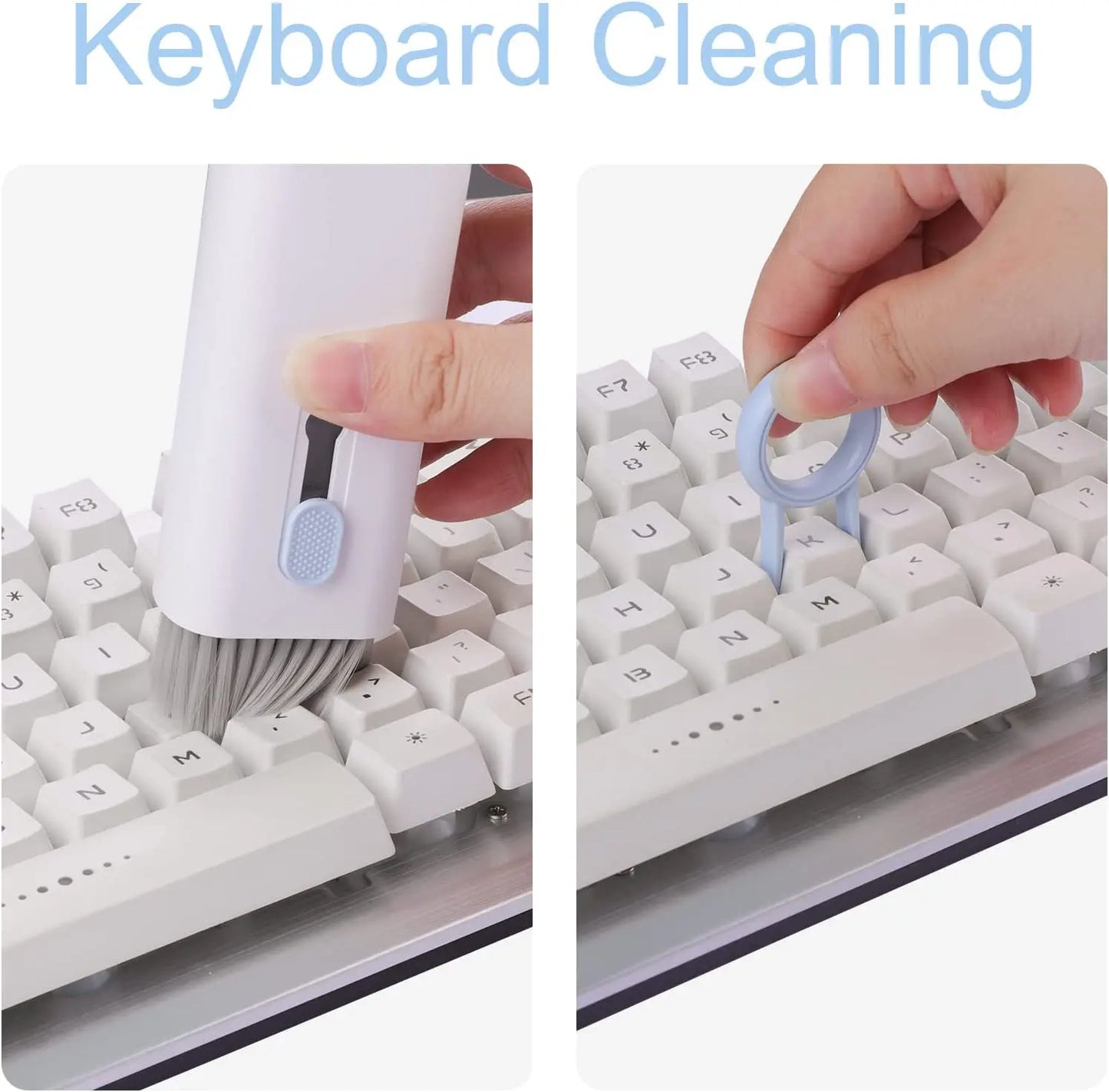 7-in-1 Computer Keyboard Cleaning Kit For Airpods Pro Pro2 1 2 3 Cleaner Tools Bluetooth Earphones Clean Brush Pen Keycap Puller