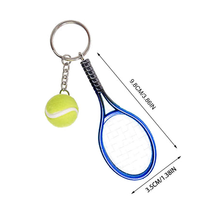 Delicate Key Chain Handmade Tennis Keychain Pendant Sports Tennis Keyring New Craft Tennis Keychain Fast Shipping Llaveros