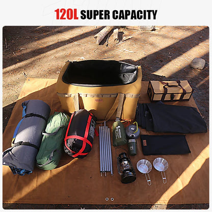 120L/53L Large Camping Storage Bag Outdoor Camp Hiking Meal Travel Bags Tableware Bag Camping Tool Picnic Accessories Organizer