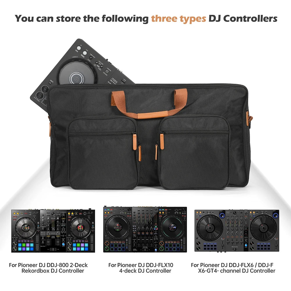 Portable DJ Controller Padded Storage Bags Dustproof Turntables Protective Case for Pioneer DDJ-400 DDJ-800 DDJ-200 DDJ-FLX4