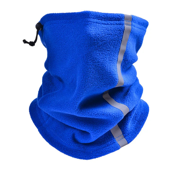 Fleece Neck Gaiter Visibility Reflective Safety Neck Warmer Balaclava Bandana Winter Warm Scarf for Women Men