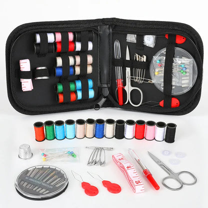 Handicraft DIY Sewing Kit Home Travel Set Sewing Tool Box Travel Lady Scissors Women G149