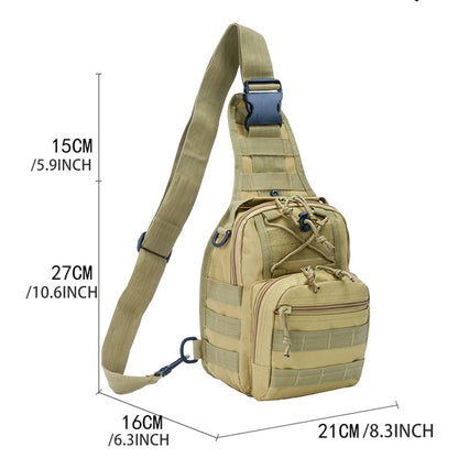 Men's Tactical Chest Bag Hiking Trekking Sports Climbing Backpack Camping Hunting Daypack Fishing Outdoor Military Shoulder Bags