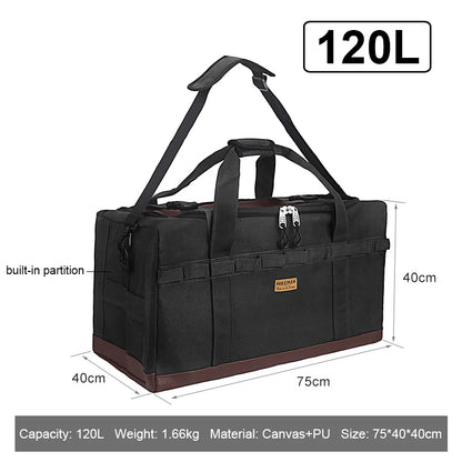 120L/53L Large Camping Storage Bag Outdoor Camp Hiking Meal Travel Bags Tableware Bag Camping Tool Picnic Accessories Organizer