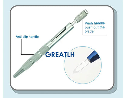 Sapphire Blade Extraction Planting Hair Implant Pen Hair Transplant Implanter Pen Stainless Steel Handle