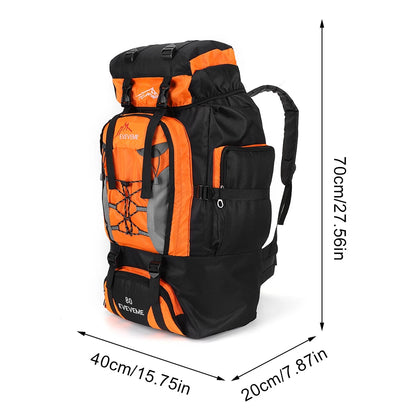 80L Travel Backpack Camping Bag For Men Large Hiking Bag Tourist Rucksack Waterproof Outdoor Sports Climbing Mountaineering Bags